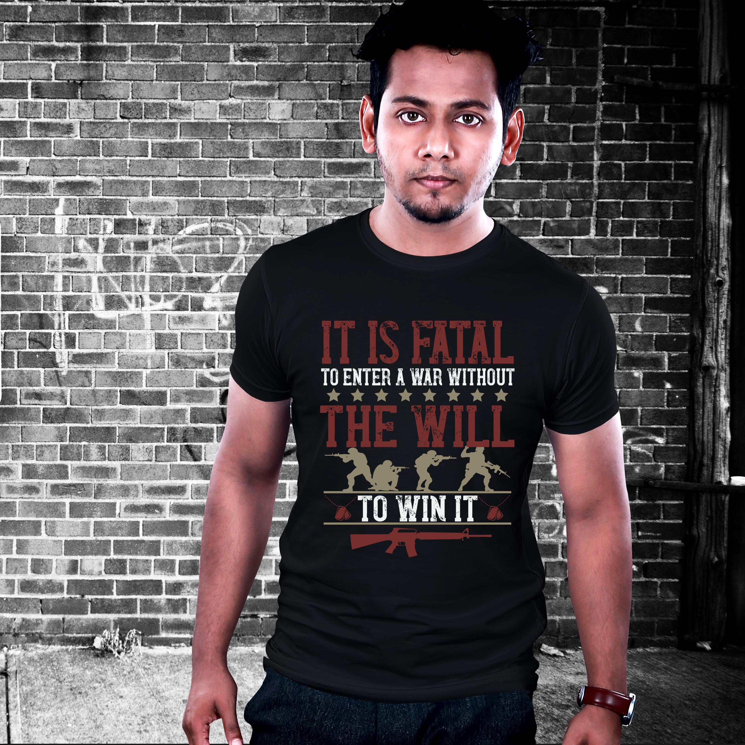 It's Fatal To Enter A War Without The Will to Win It Unisex Heavy Cotton T-shirt